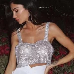 rhinestone crop top
