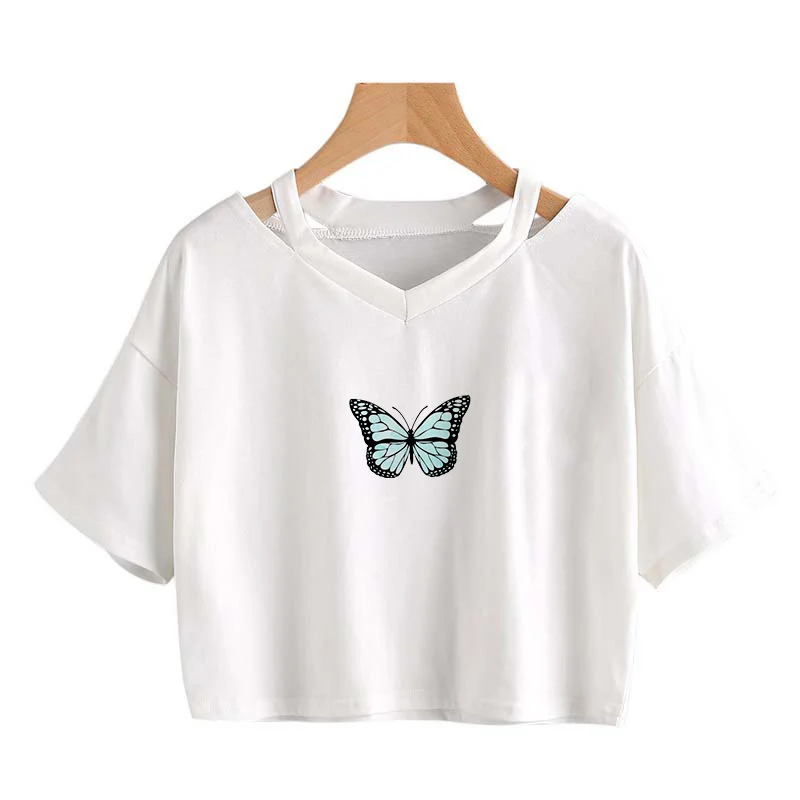 butterfly crop top