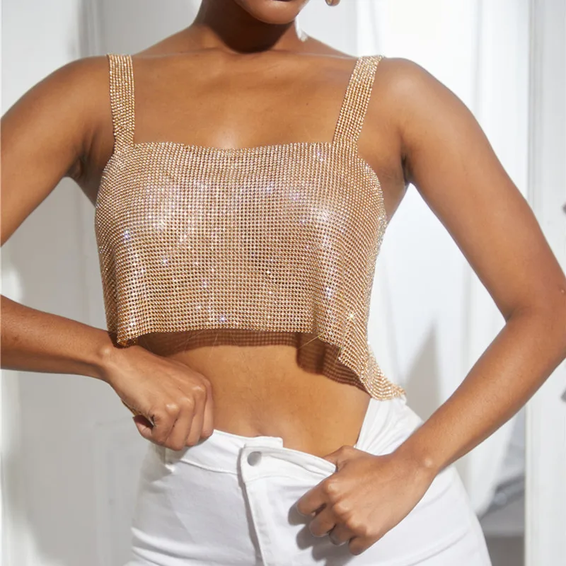 sparkly crop top