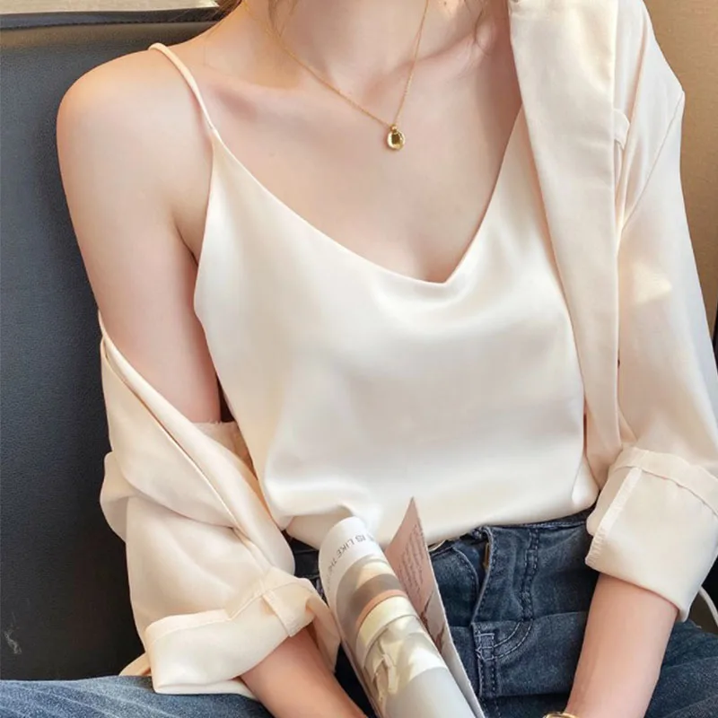 satin crop top