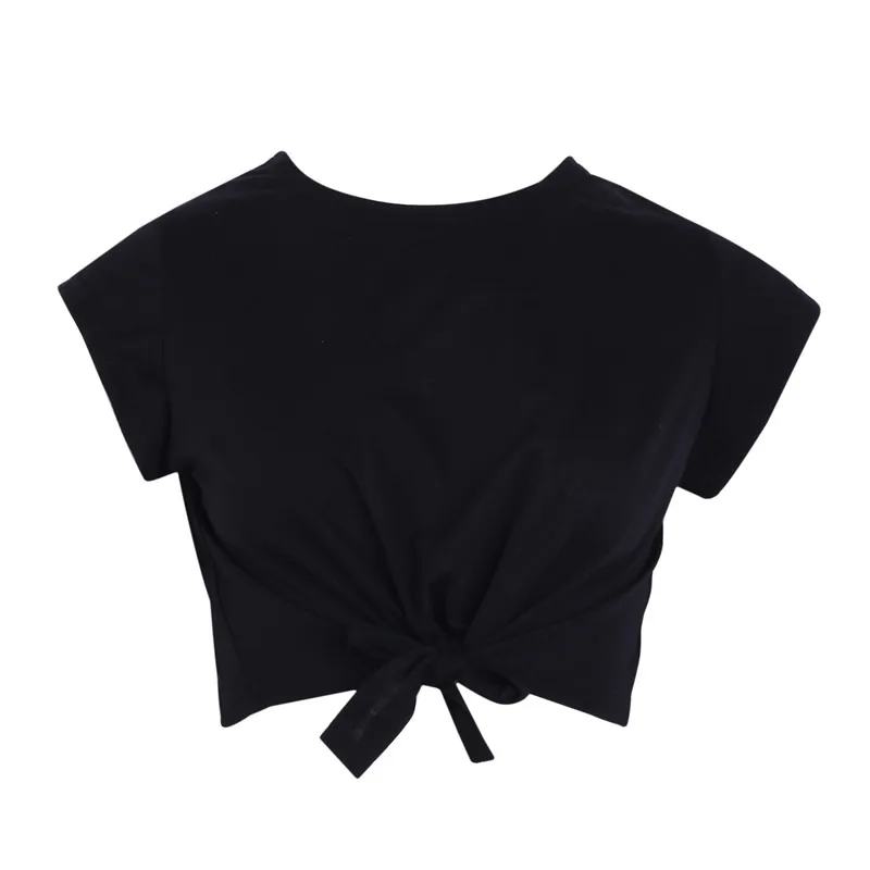 tie front crop top