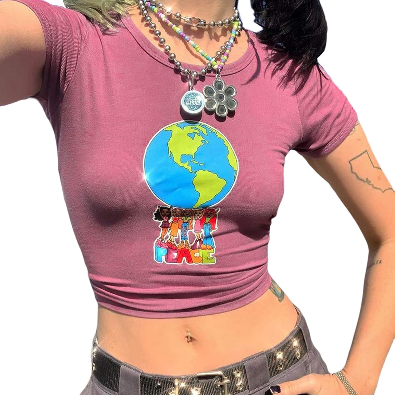 graphic crop top