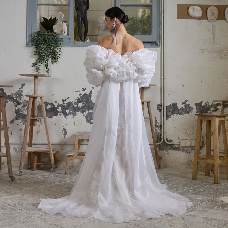 wrap wedding dress