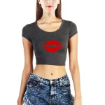graphic crop top