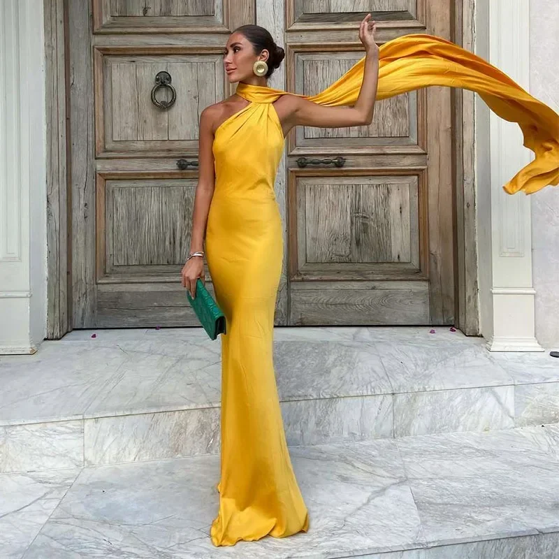 halter wrap dress