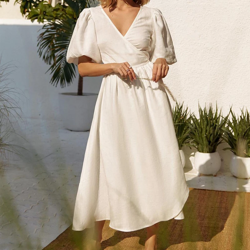 boho wrap dress