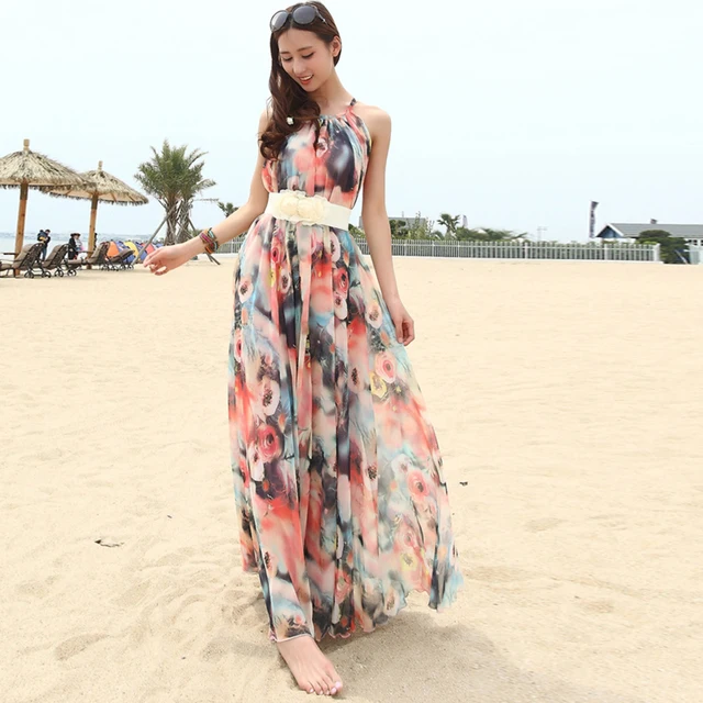 floral halter dress