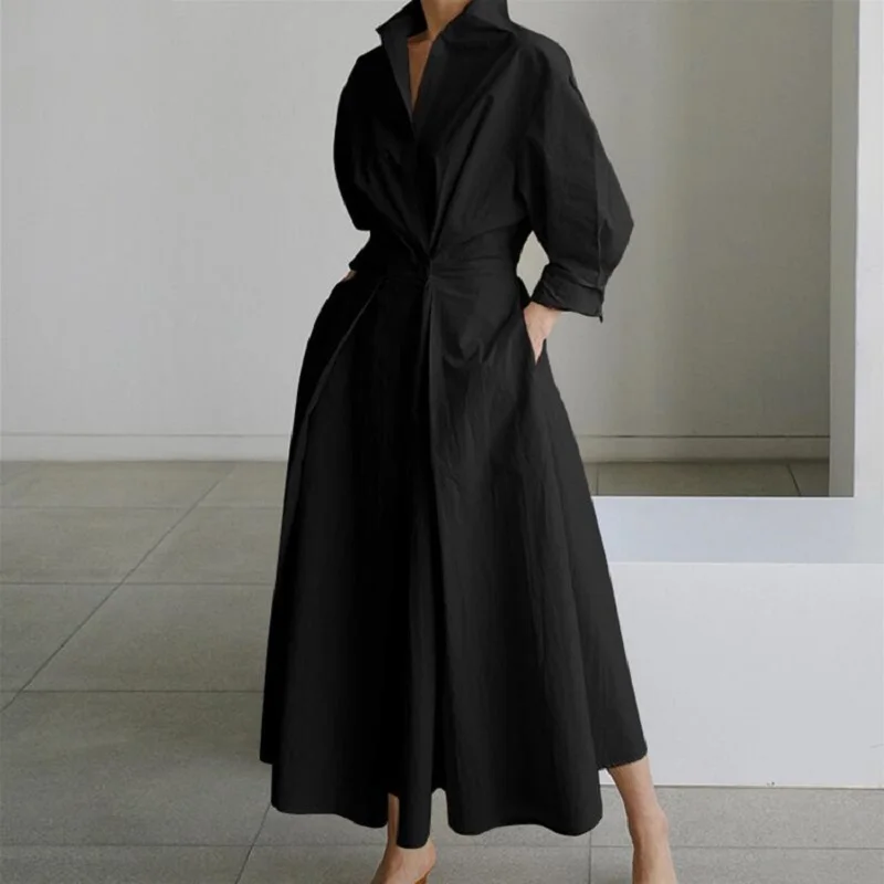 wrap shirt dress