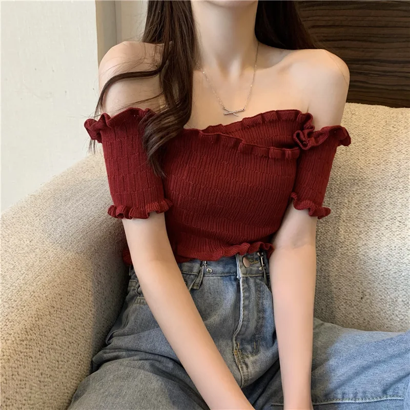 off the shoulder crop top