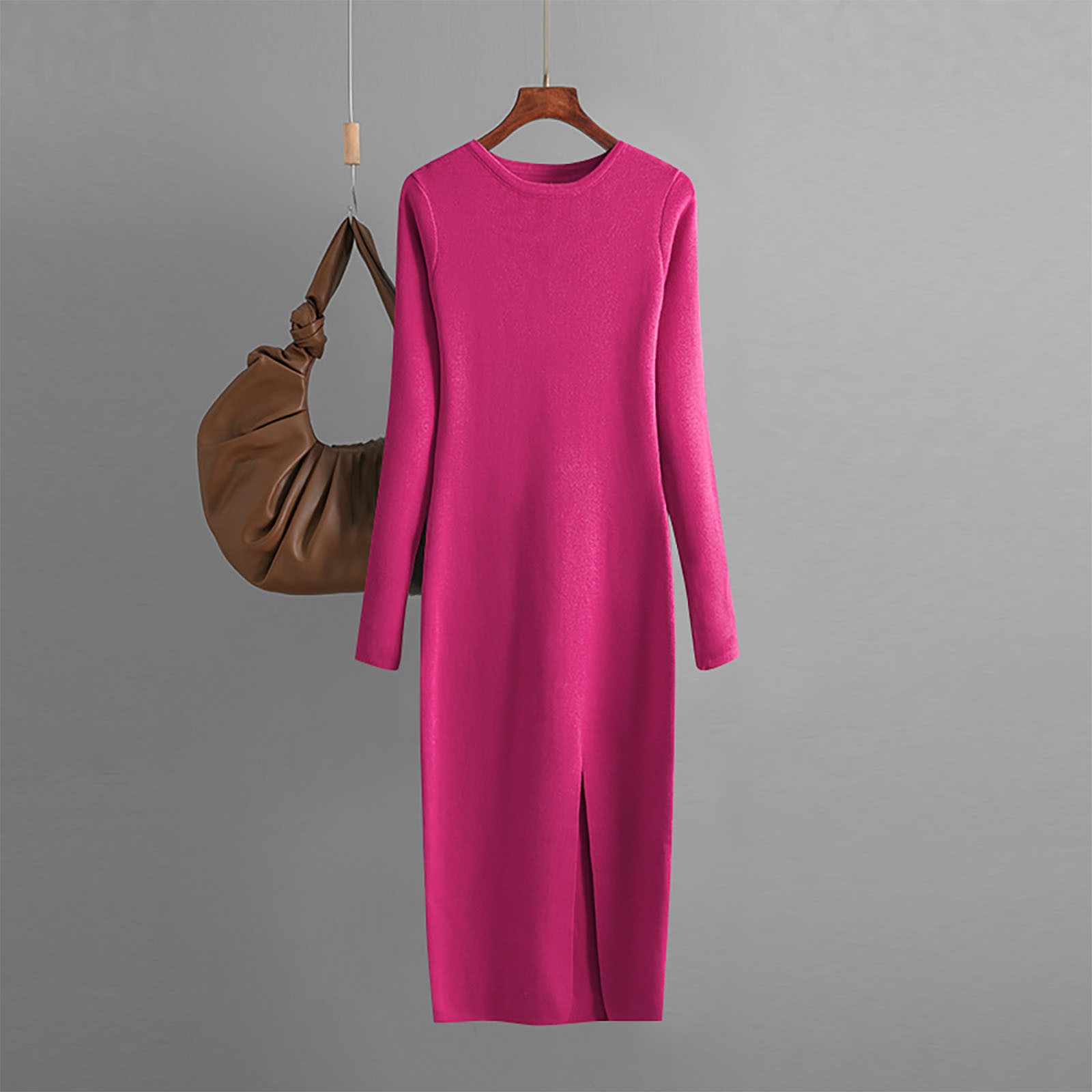 wrap long dress