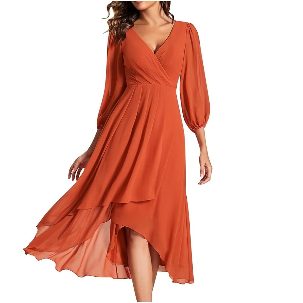 wrap long dress