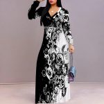 wrap maxi dress with sleeves