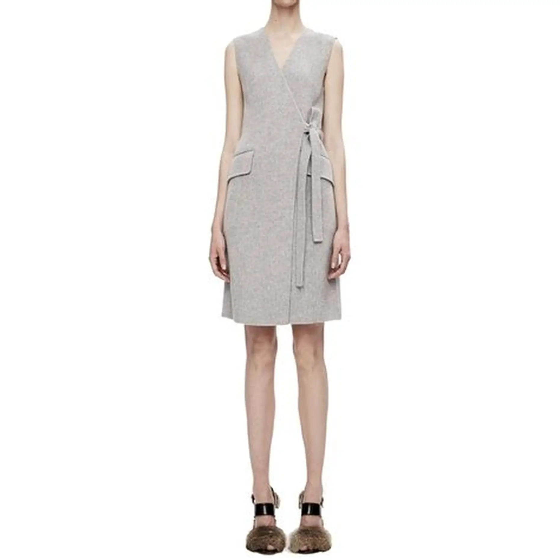 wool wrap dress