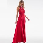 wrap around neck dress