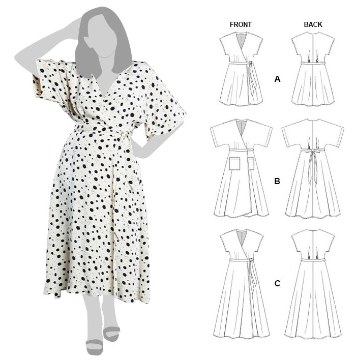 wrap dress sewing pattern