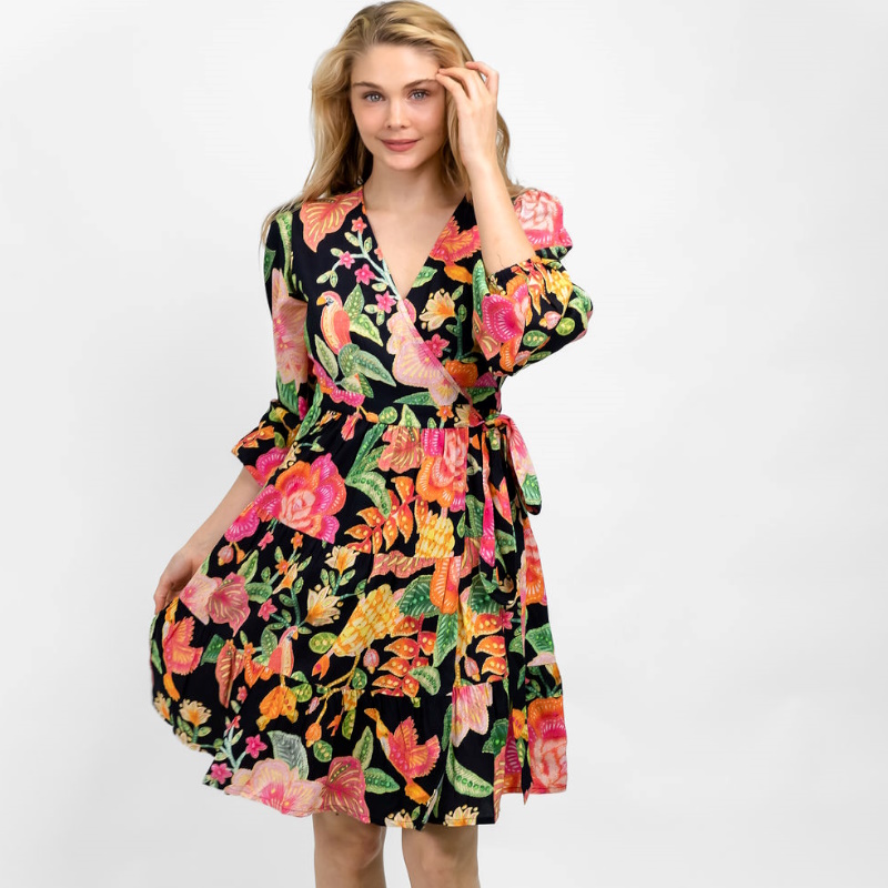 spring wrap dress