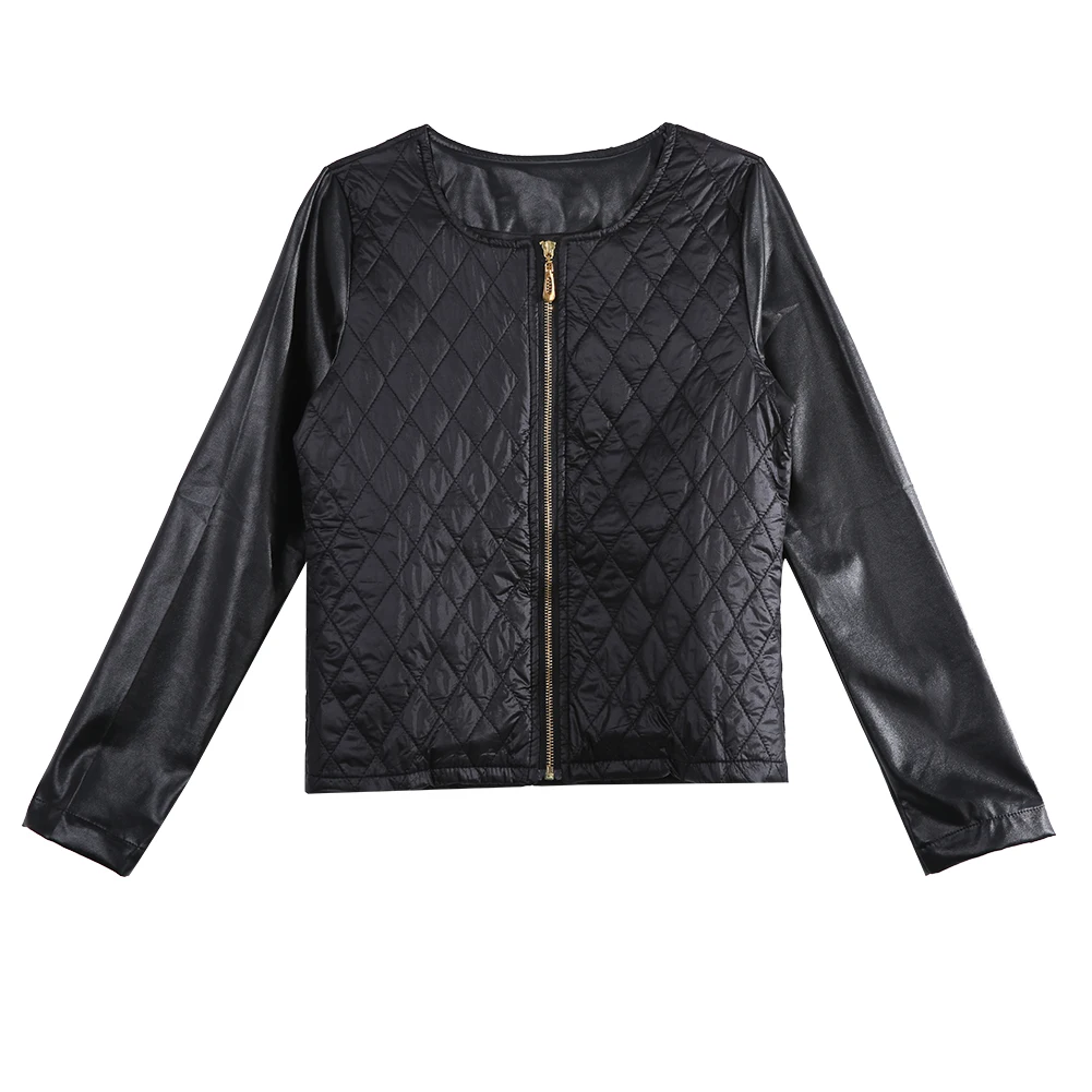 black quilted coat