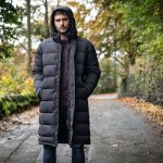 mens long quilted coat