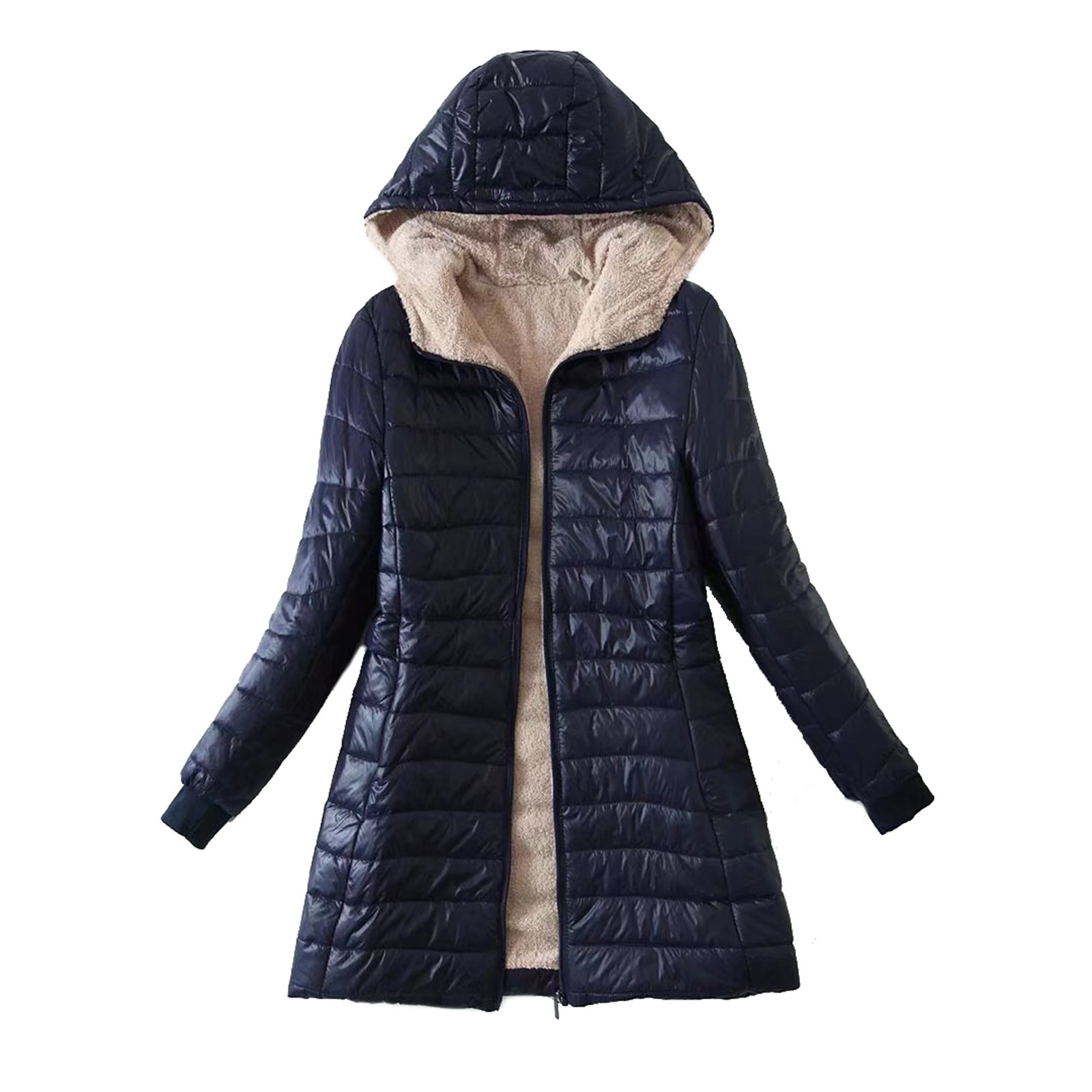 long quilted puffer coat