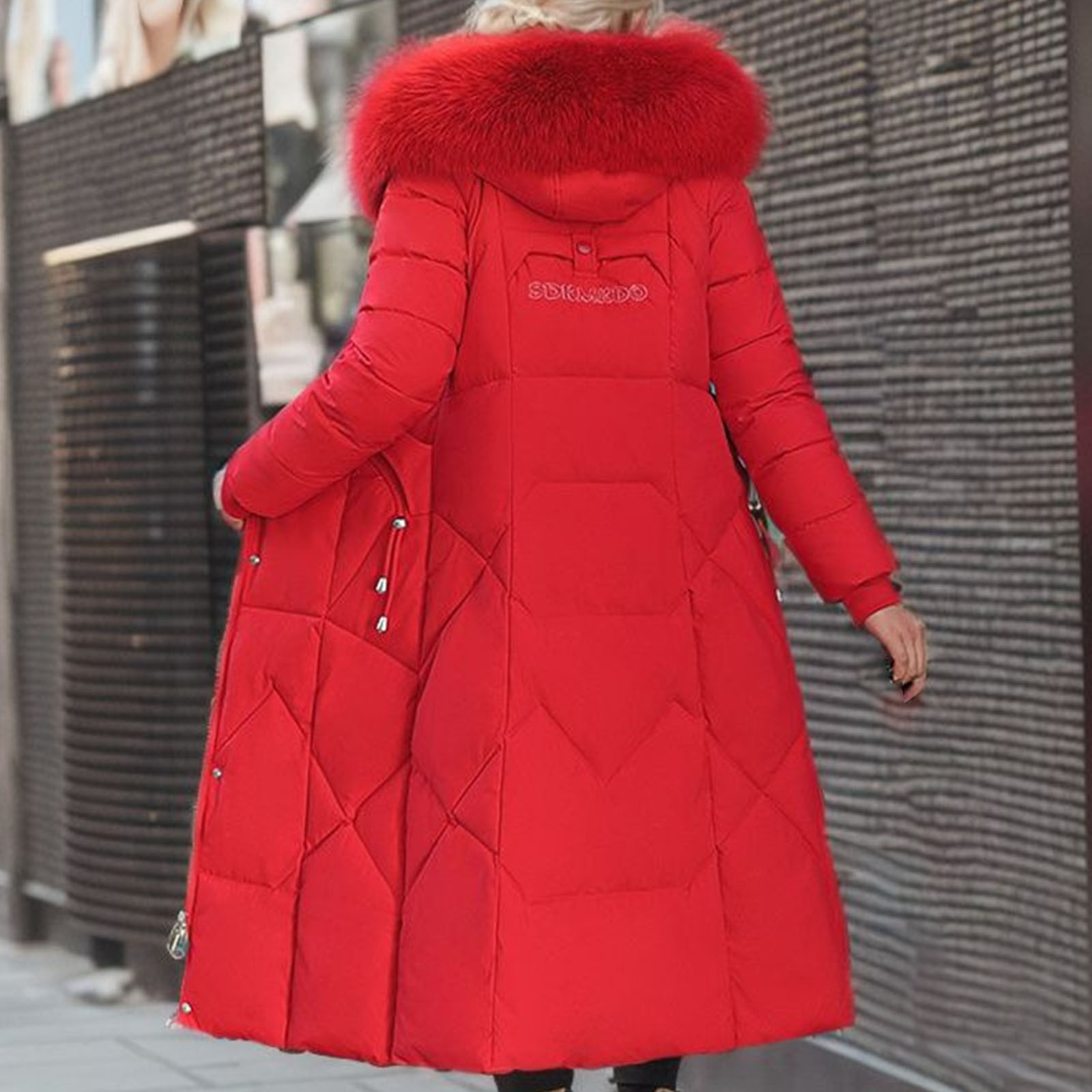 long quilted puffer coat