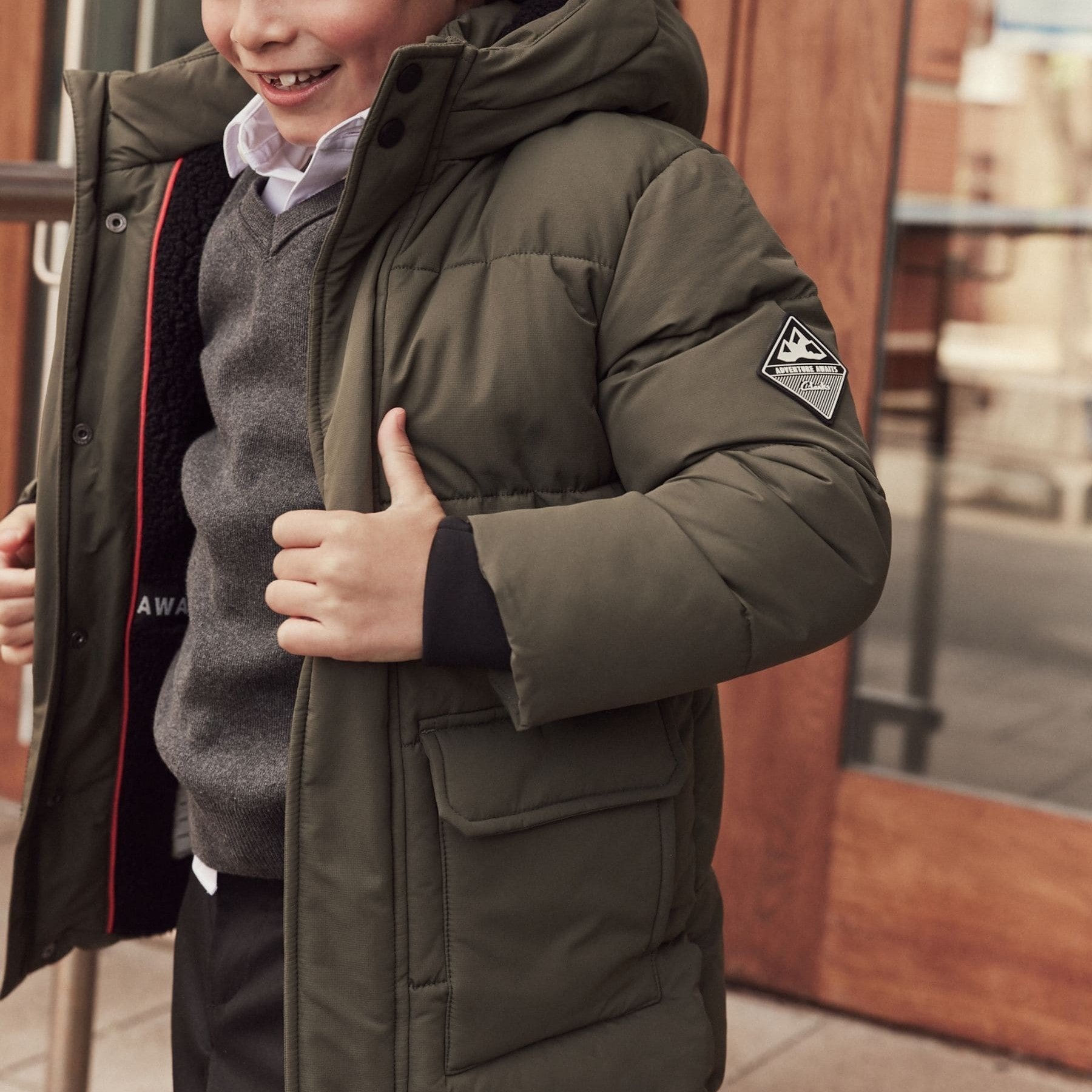 boys quilted coat