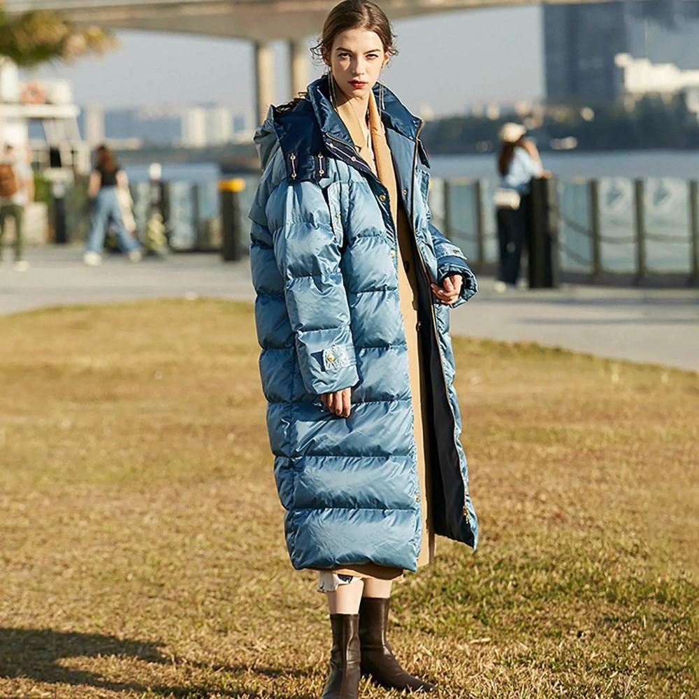 long quilted puffer coat
