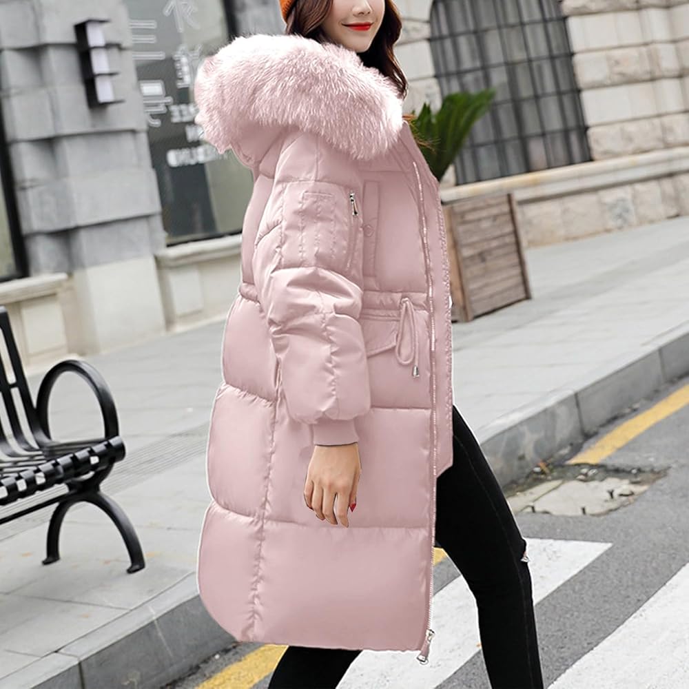 long quilted coat womens