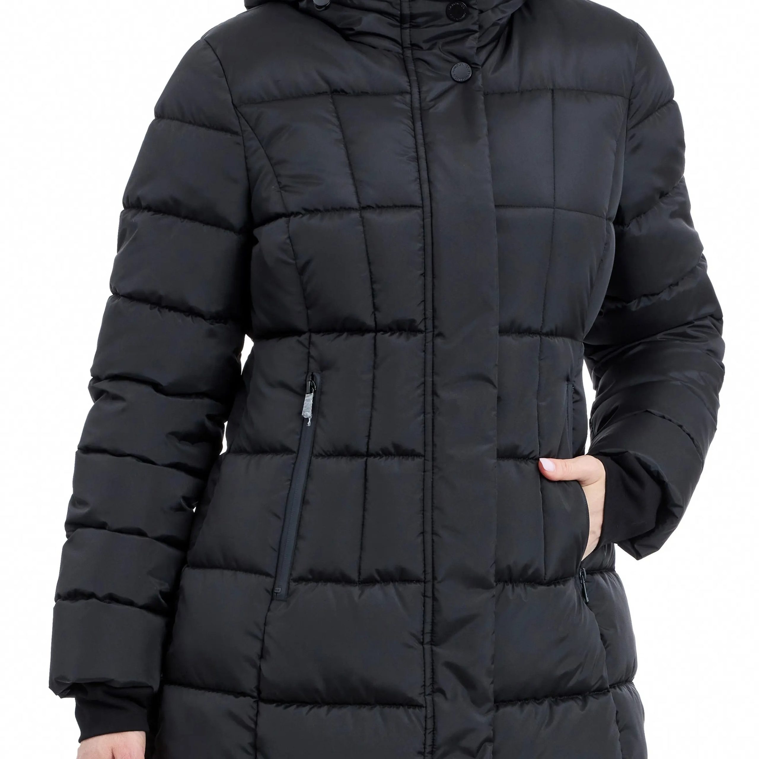 quilted puffer coat