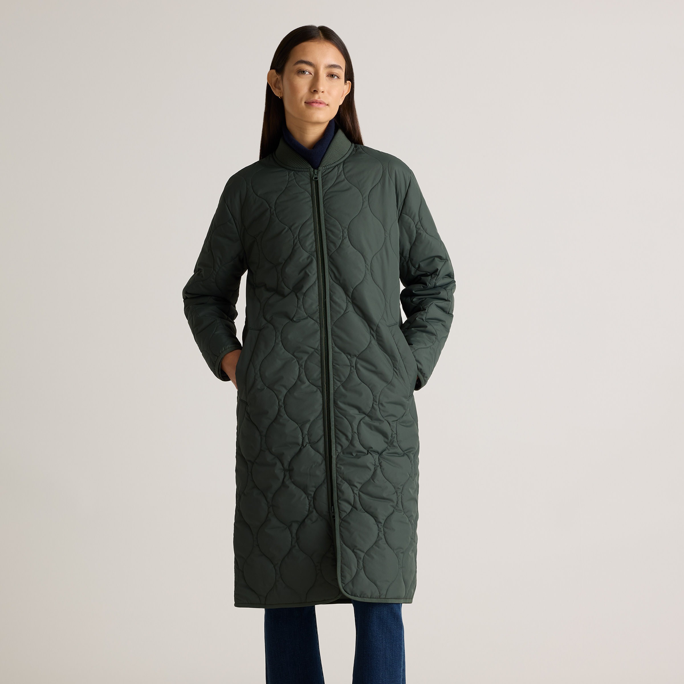 quilted puffer coat