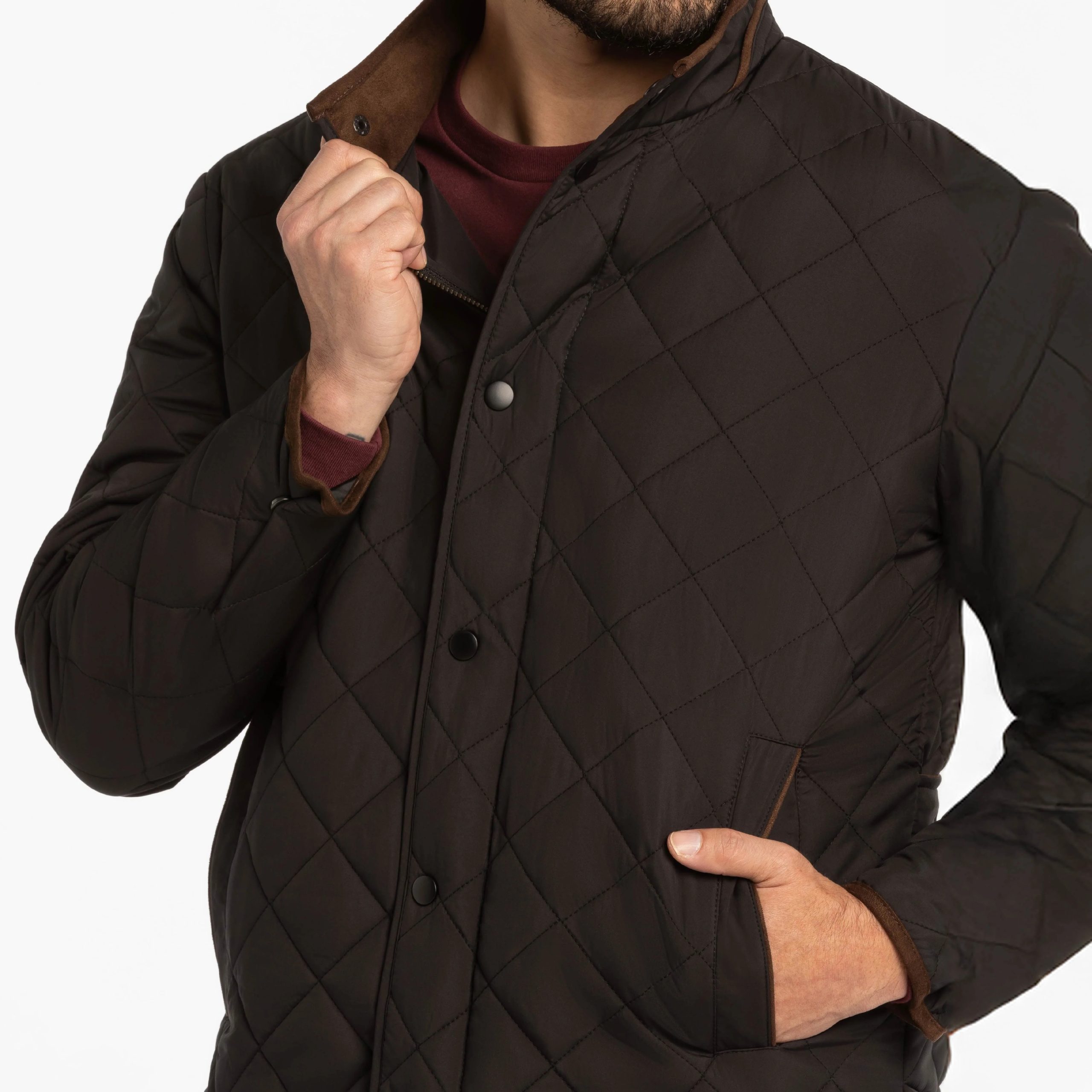 mens quilted coat