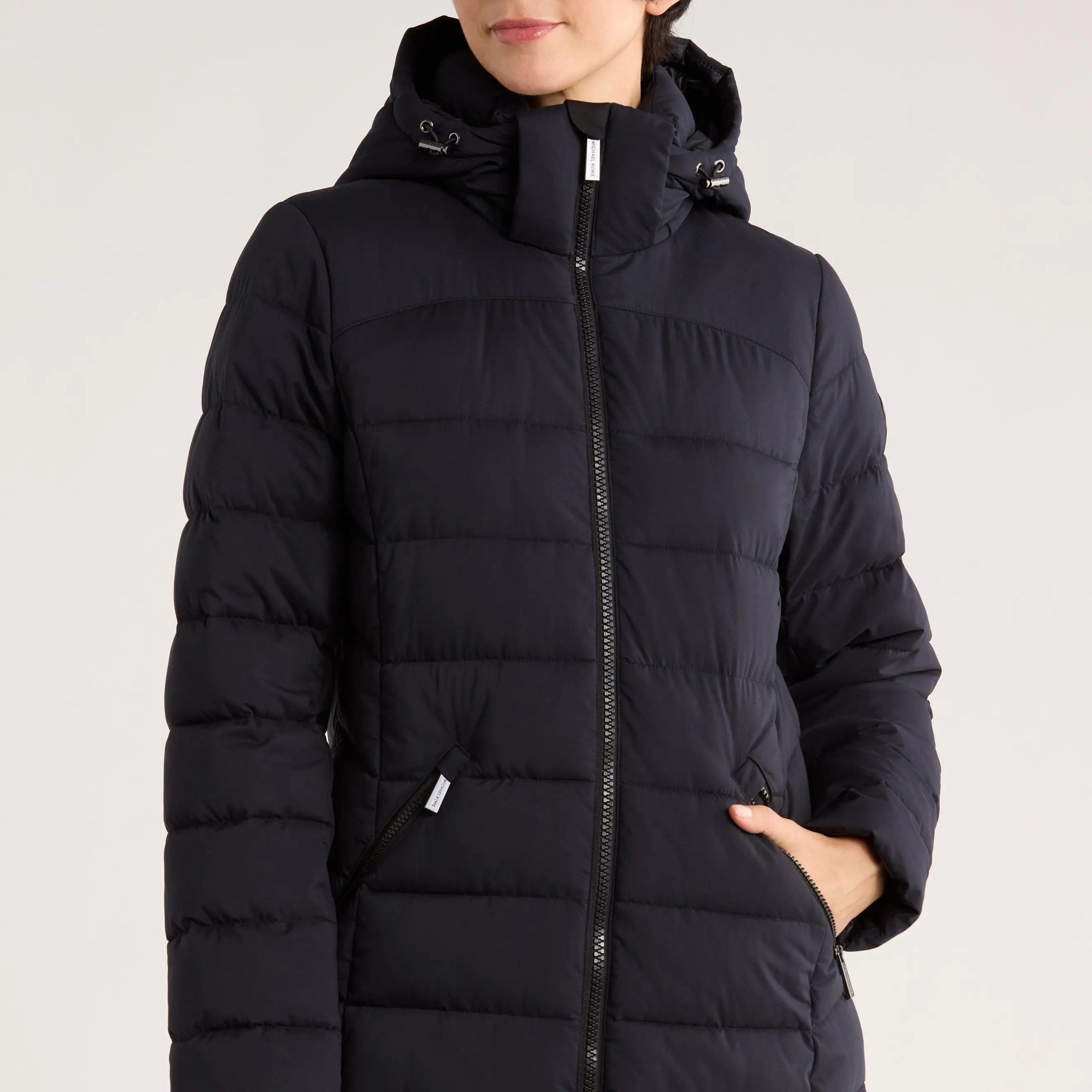 quilted puffer coat