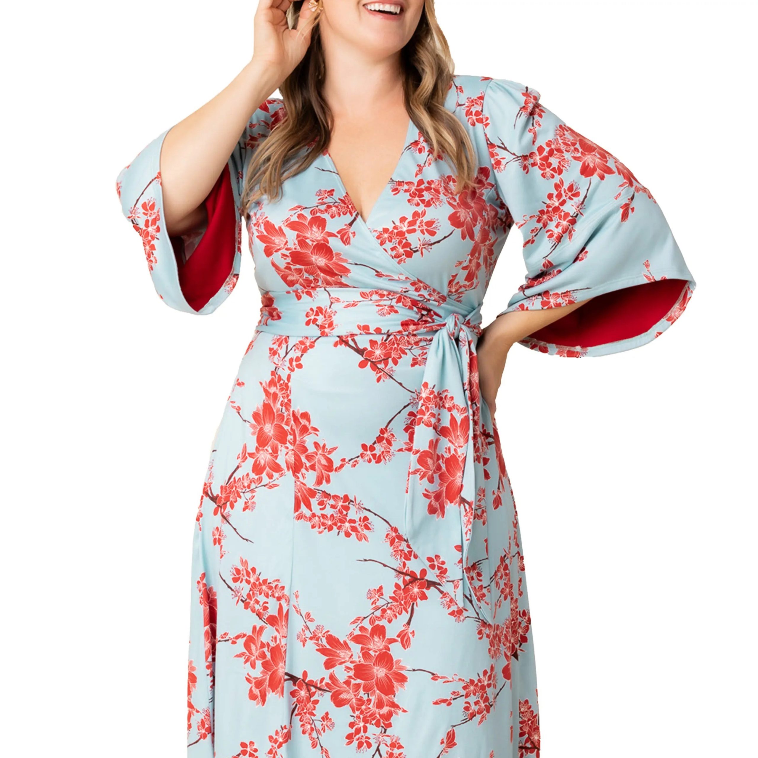 wrap dress plus size