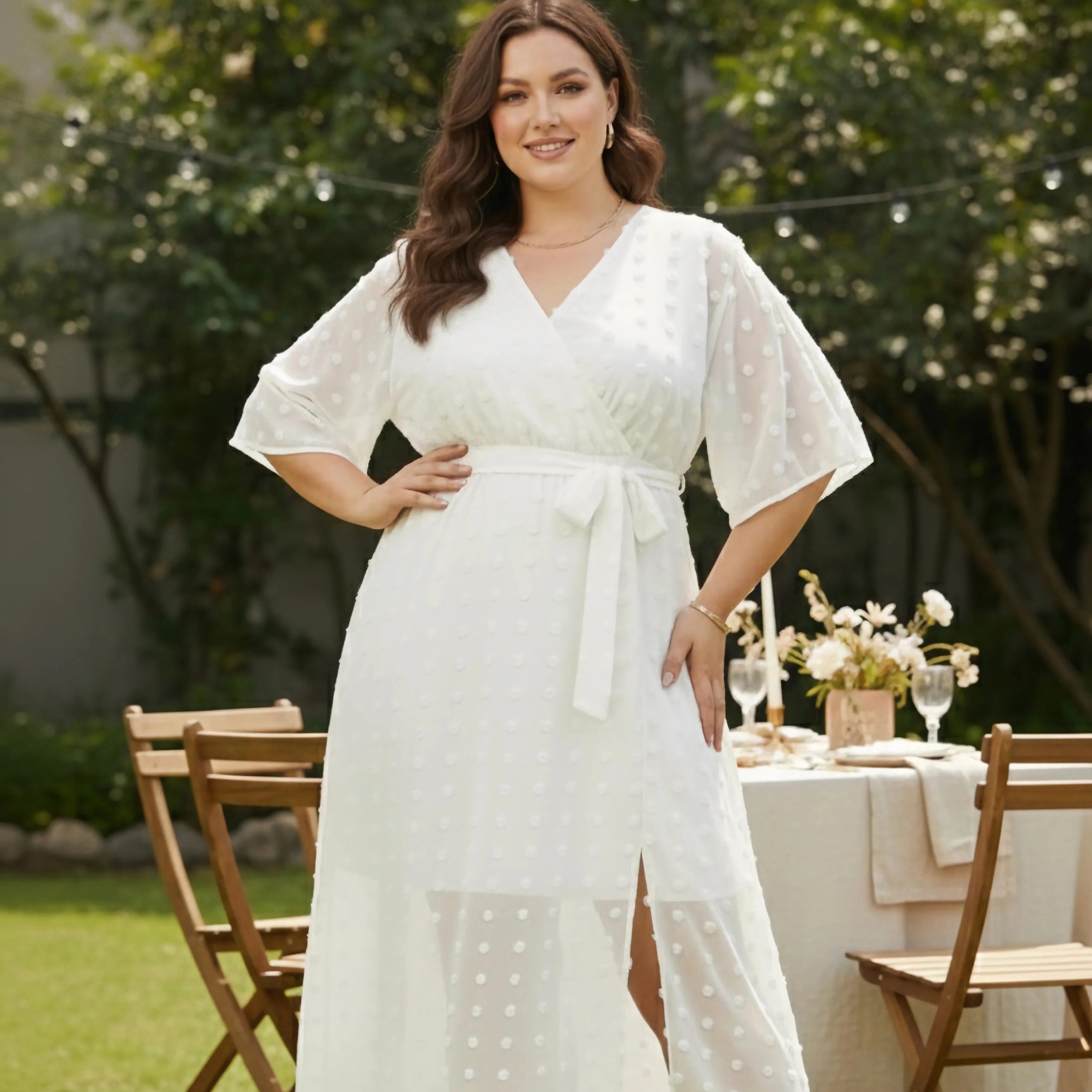 wrap dress plus size