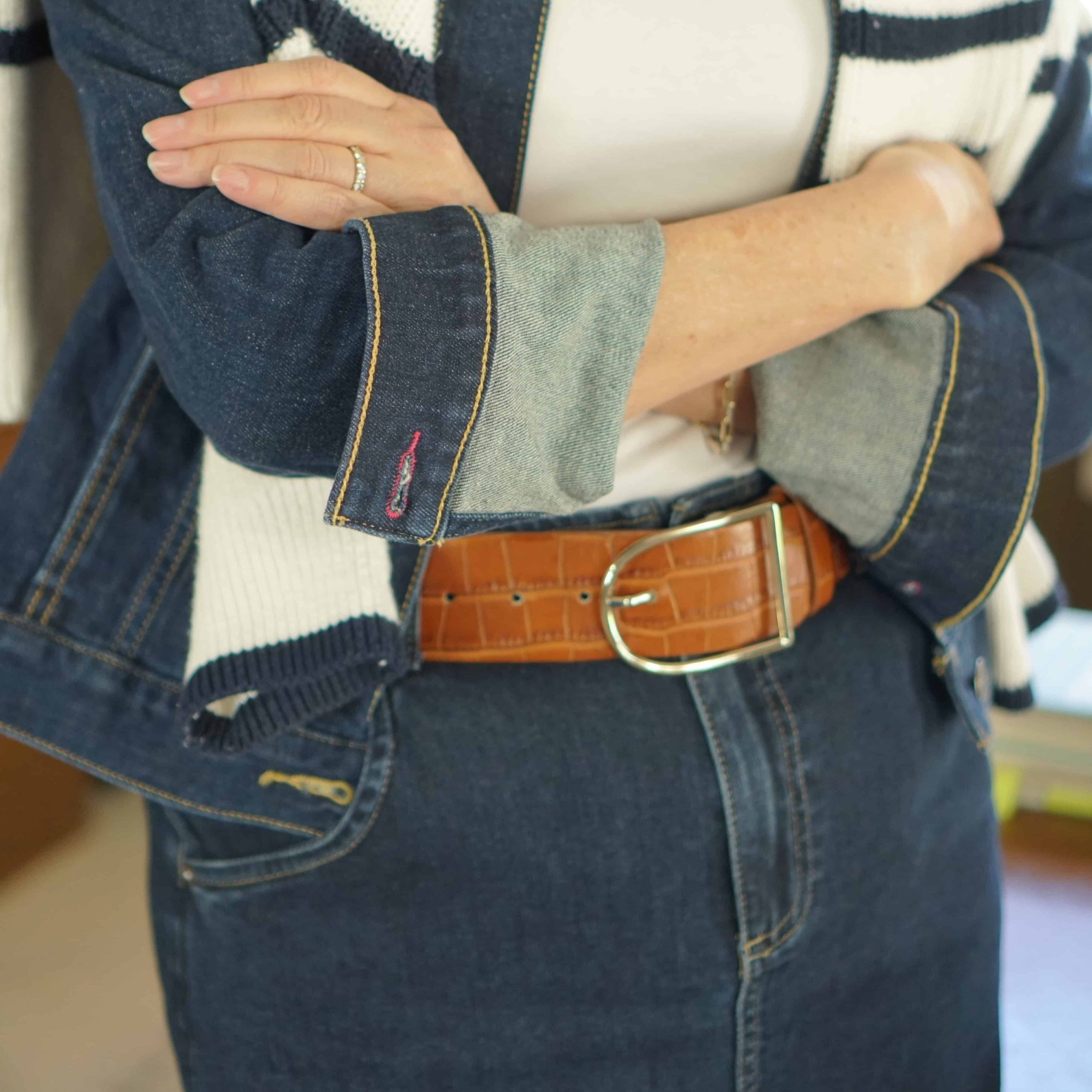 short jean skirt outfits