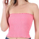 strapless crop top