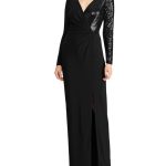 black wrap dress long sleeve